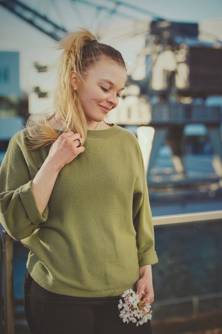 Shooting mit Sabrina an der Hochschule in Kleve