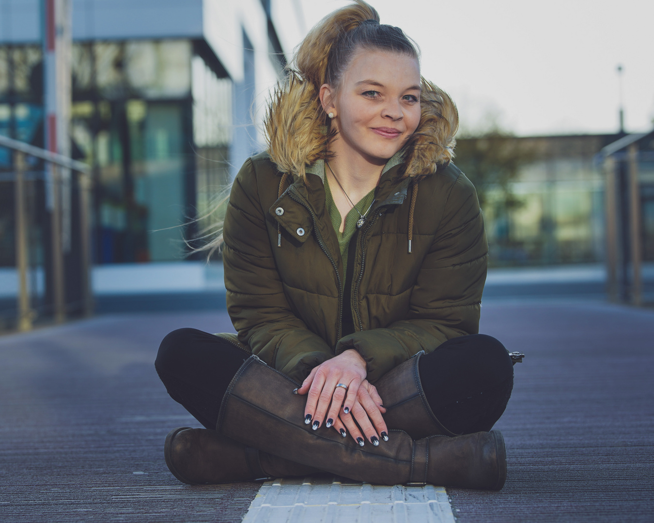 Shooting mit Sabrina an der Hochschule in Kleve