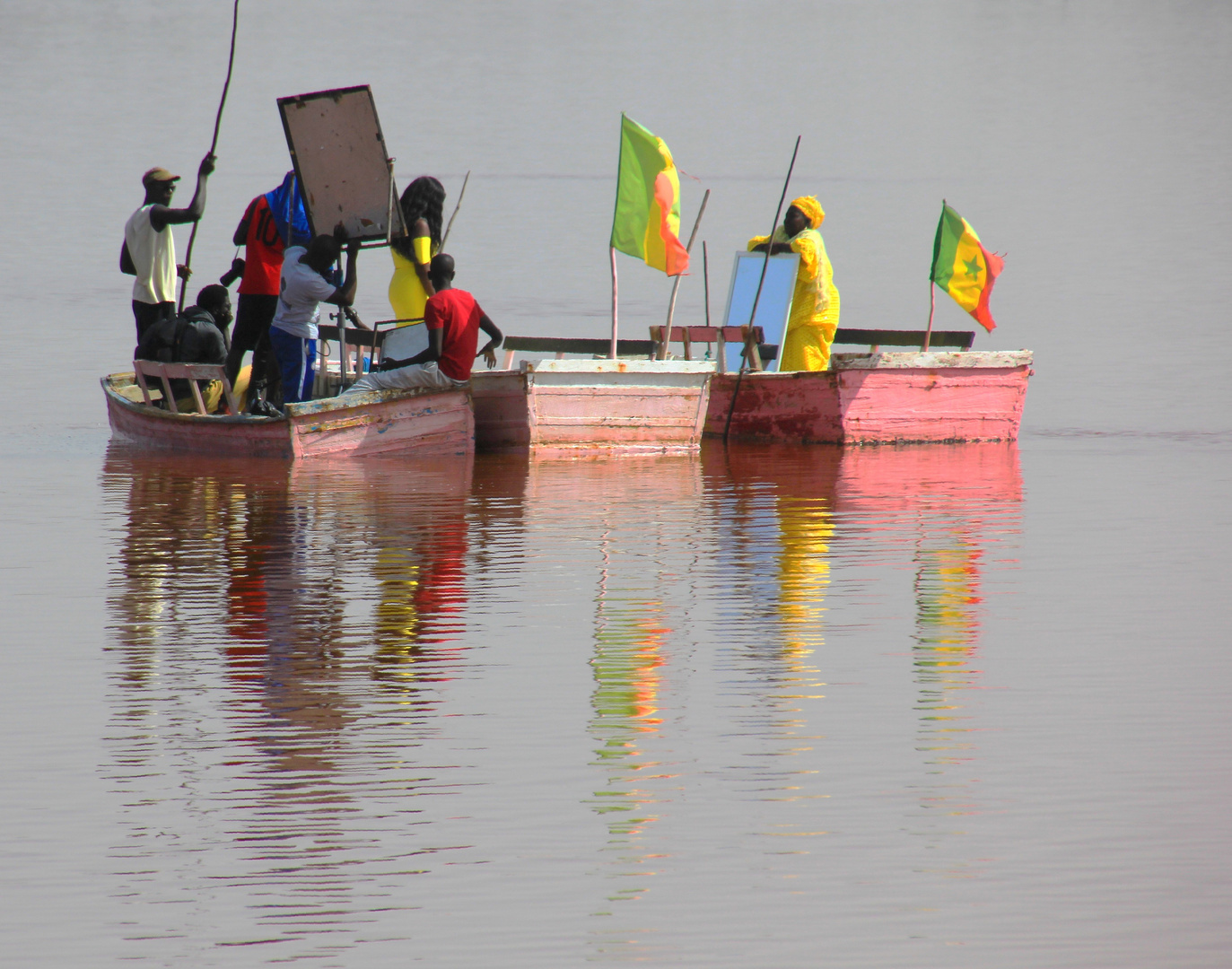 shooting sur le lac rose