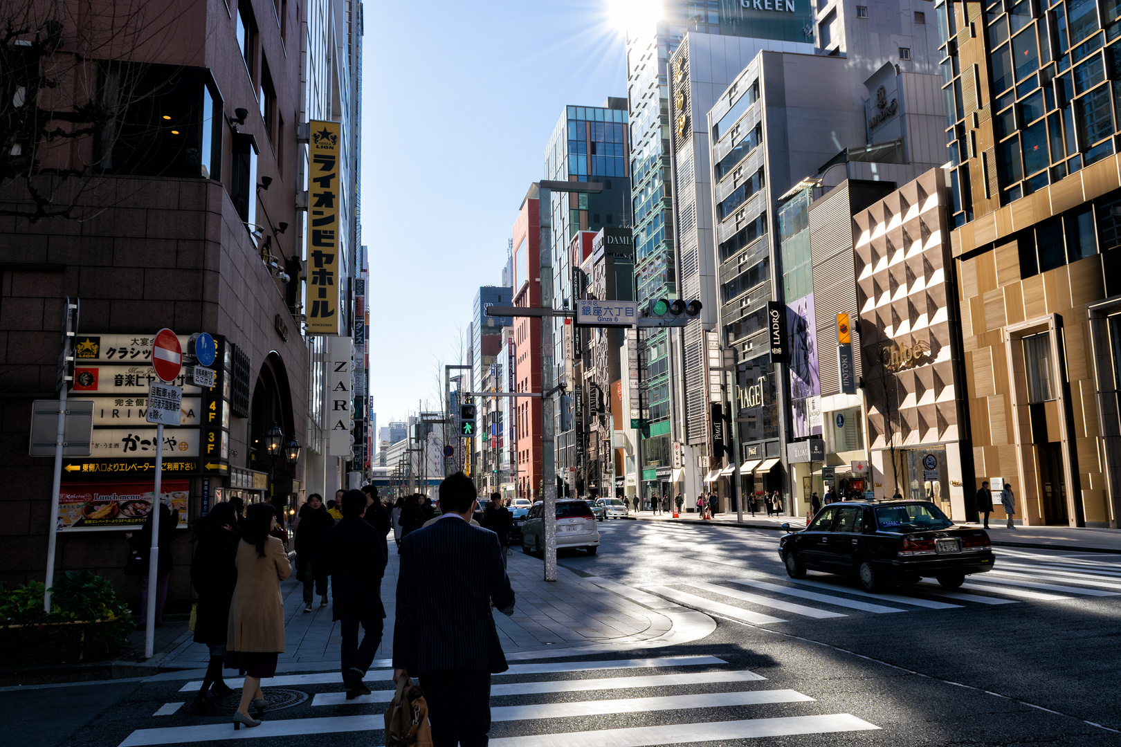 shoppen in Ginza 