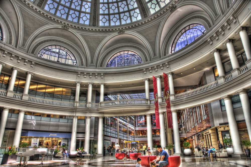 shopping center in sf - hdr