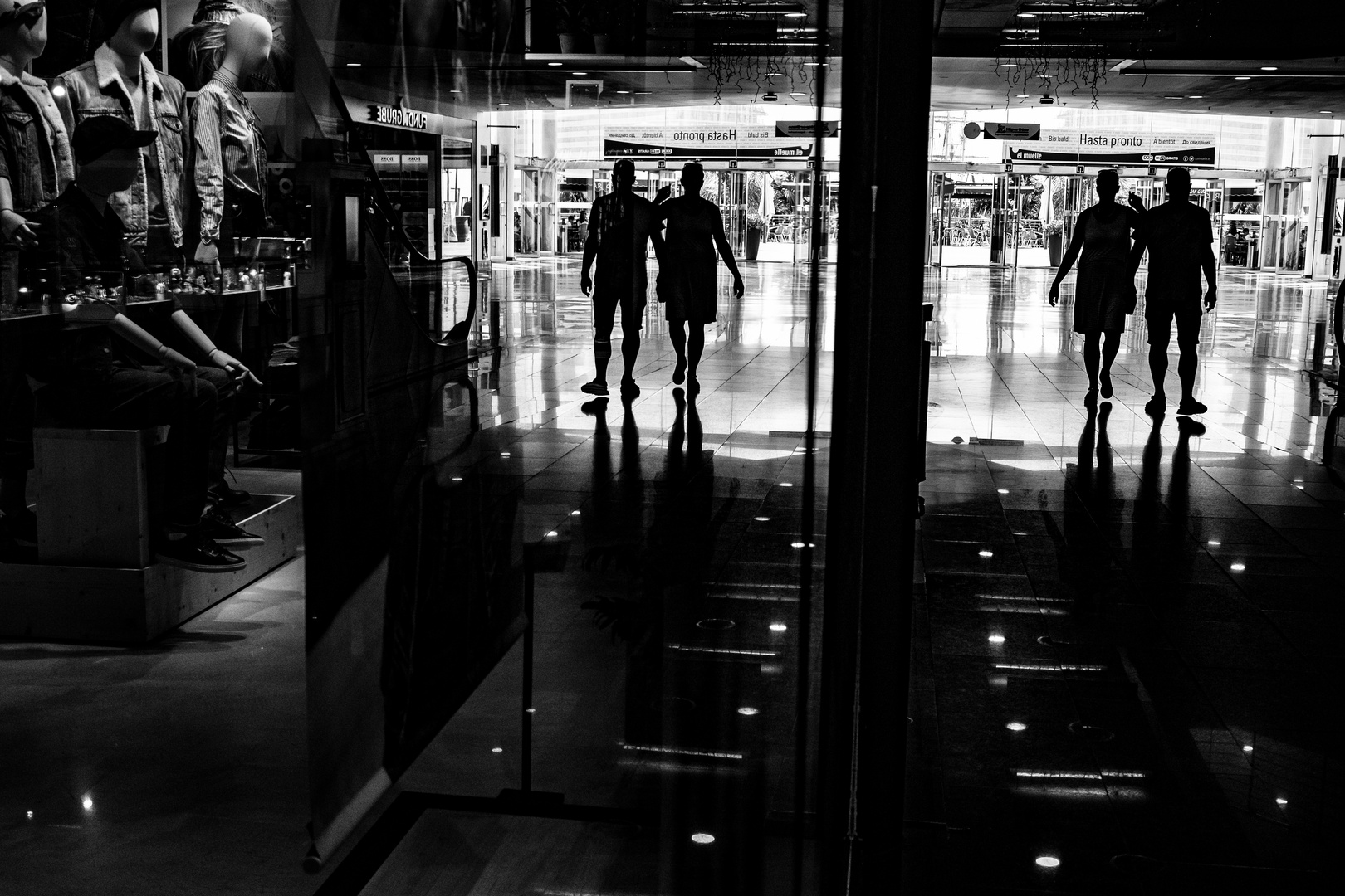 shopping center reflection