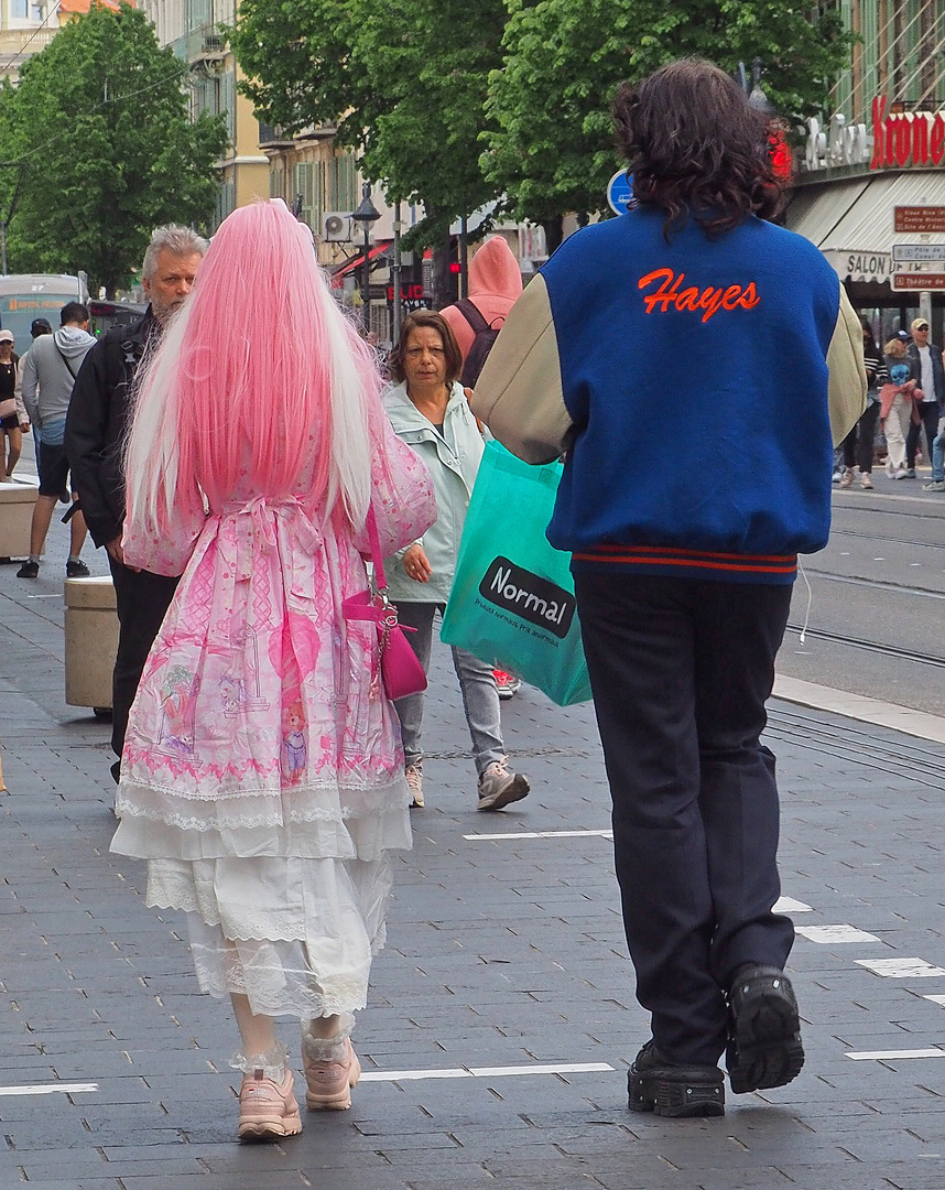 Shopping en rose bonbon