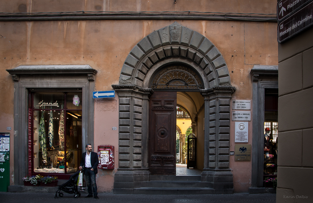 Shopping in Lucca oder der Mann von heute