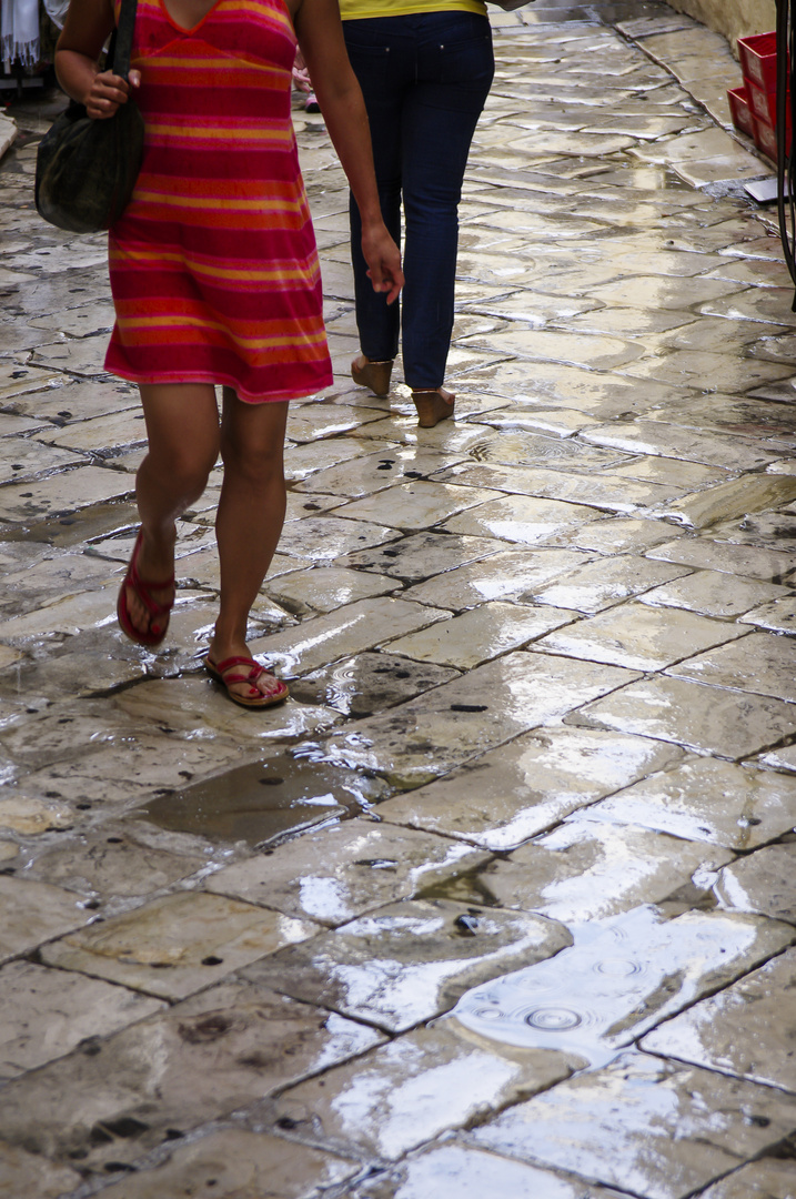 Shopping in the Rain