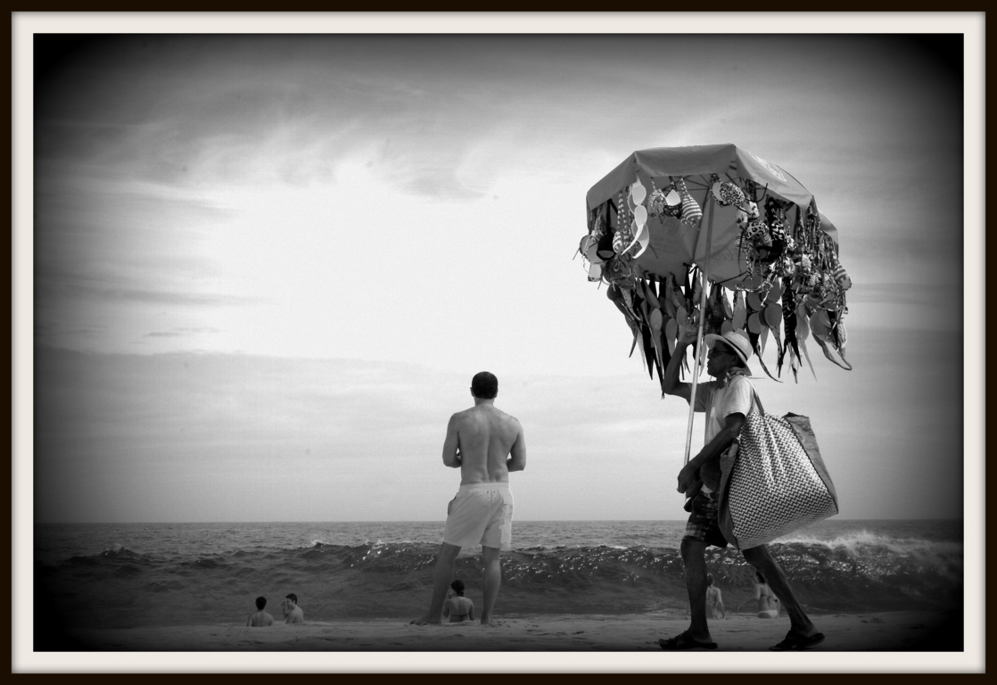 Shopping on the beach