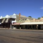 Shopping street in Cue