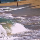 Shore break, Malaekahana Beach Oahu