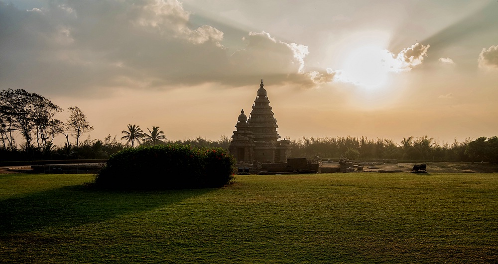 Shore Tempel im Abendlicht