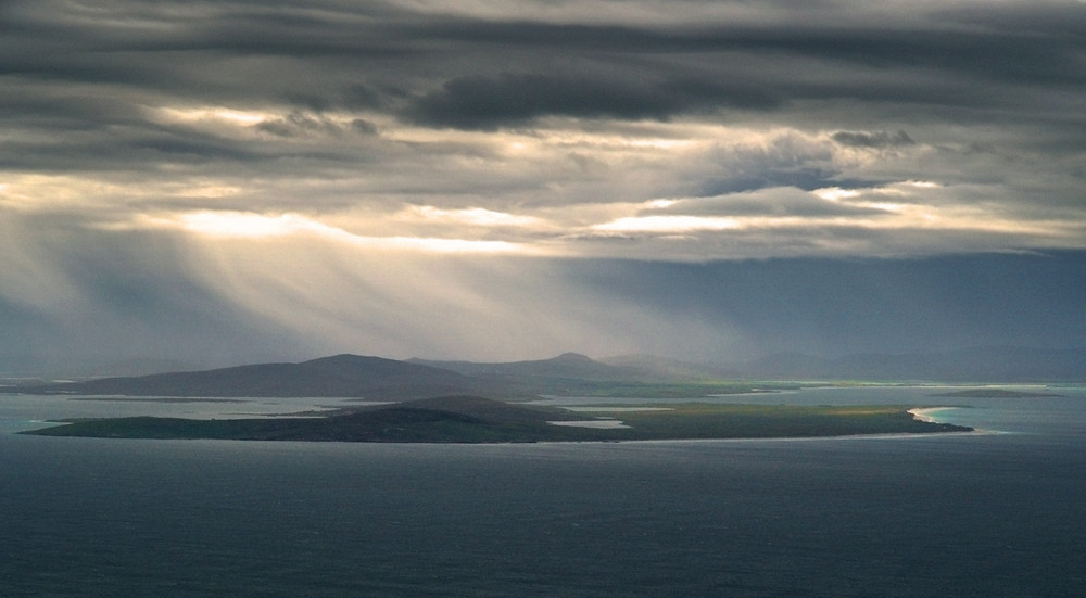 Shower Trails over North Uist