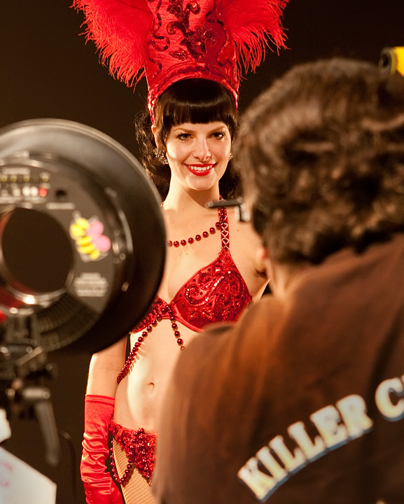 _Showgirl posing for a Photog