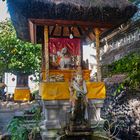 Shrine behind the goddess Devi