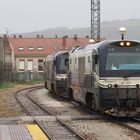 Shunting at Llanes station