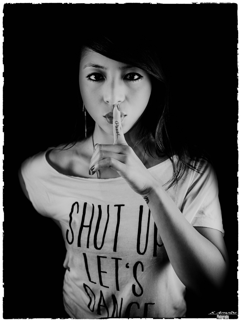 Shut up!! bw