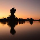 Shwe-Yin-Myaw Pagode im Sonnenuntergang