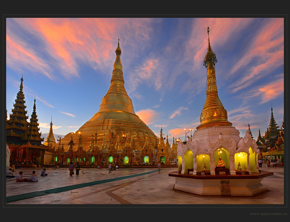 Shwedagon mit Strahlen - DRI