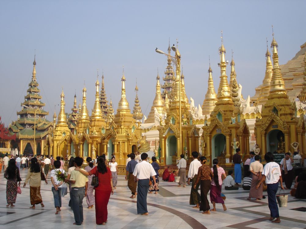 Shwedagon Pagode in Yangon