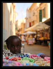 Shy little girl