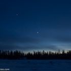 Siberian deep blue sky