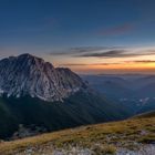 Sibillini - Monte Bove e valle di Ussita dopo il tramonto