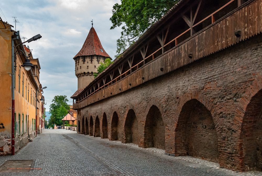 Sibiu/Hermannstadt - Stadtmauer und Zimmermannsturm