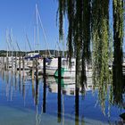 sich spiegelnde Boote