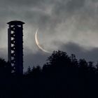 Sichel neben dem Buchkopfturm