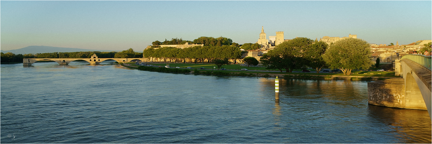 Sicht auf Avignon