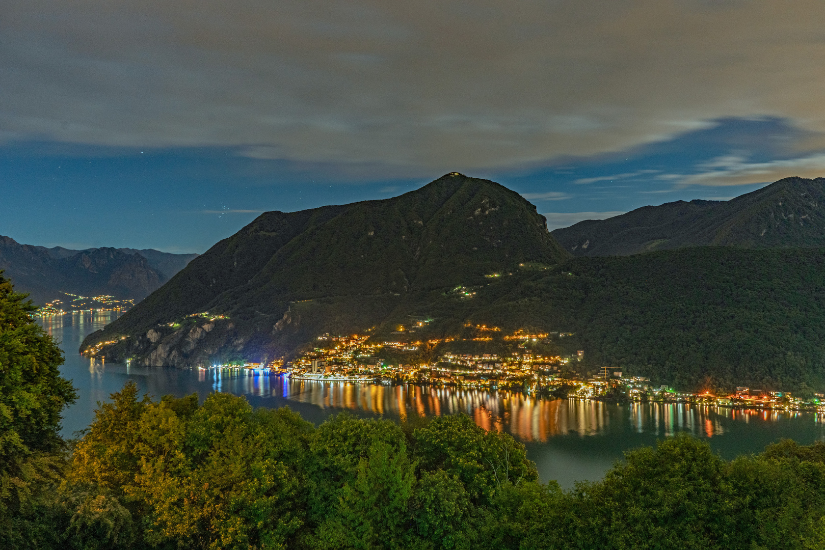 Sicht auf Campione d'Italia 