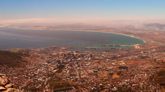 Sicht auf Capetown vom Table Mountain