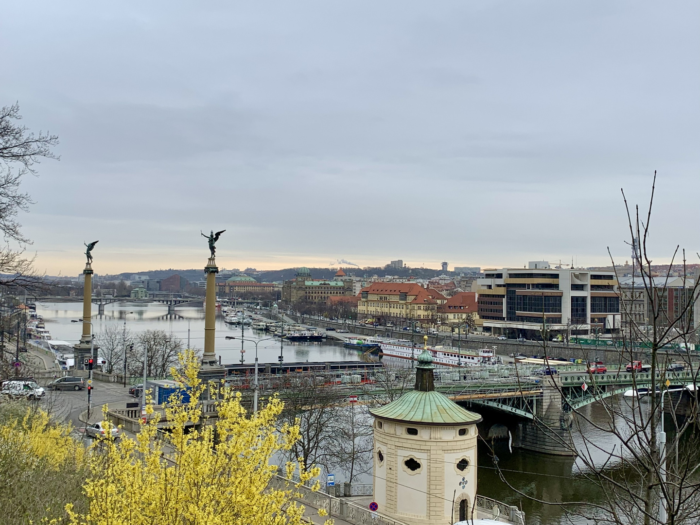 Sicht auf Cechuv Most Brücke_Prag