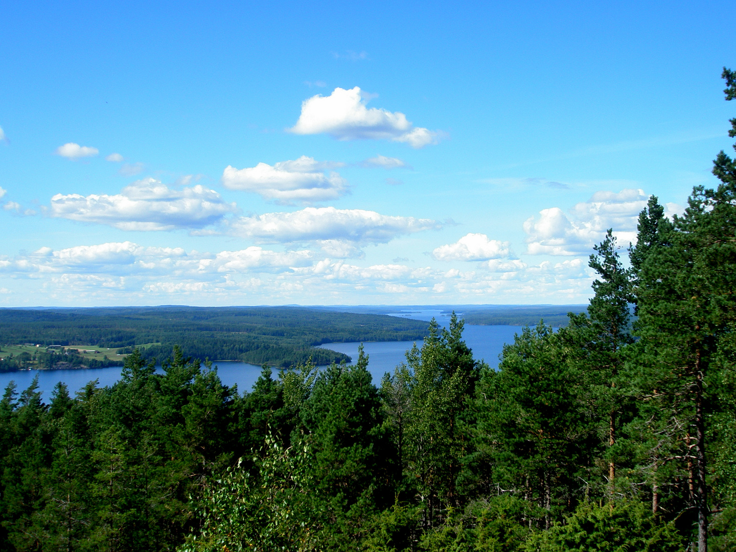 Sicht auf Dalslands Seen