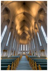 Sicht auf den Altar der Hallgrímskirkja