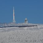 Sicht auf den Brocken vom Wurmberg aus.