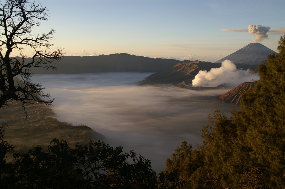 Sicht auf den Bromo in Java