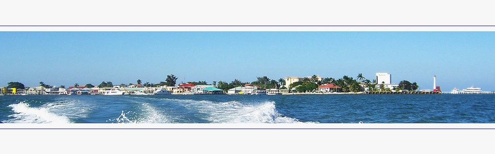 Sicht auf den Hafen von Belize