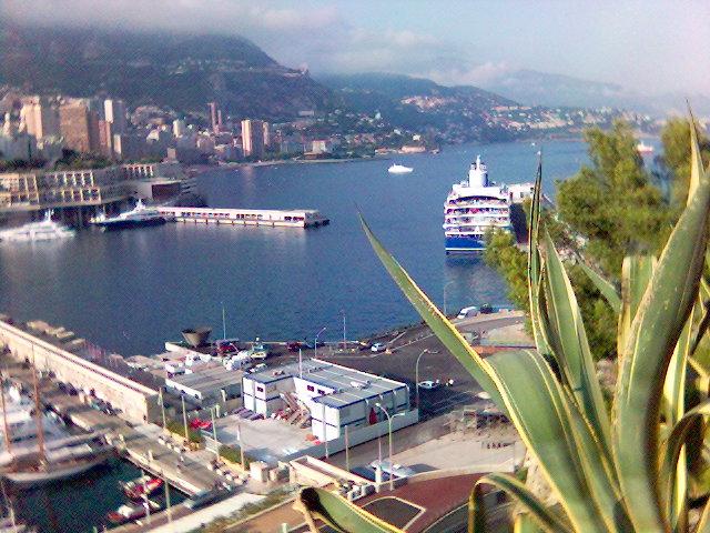 Sicht auf den Hafen von Monaco