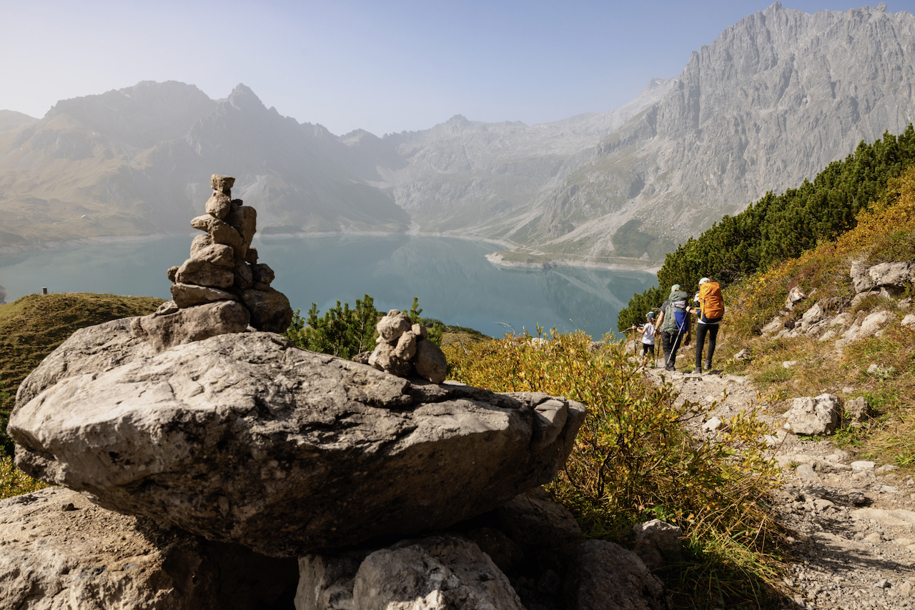 Sicht auf den Lünersee