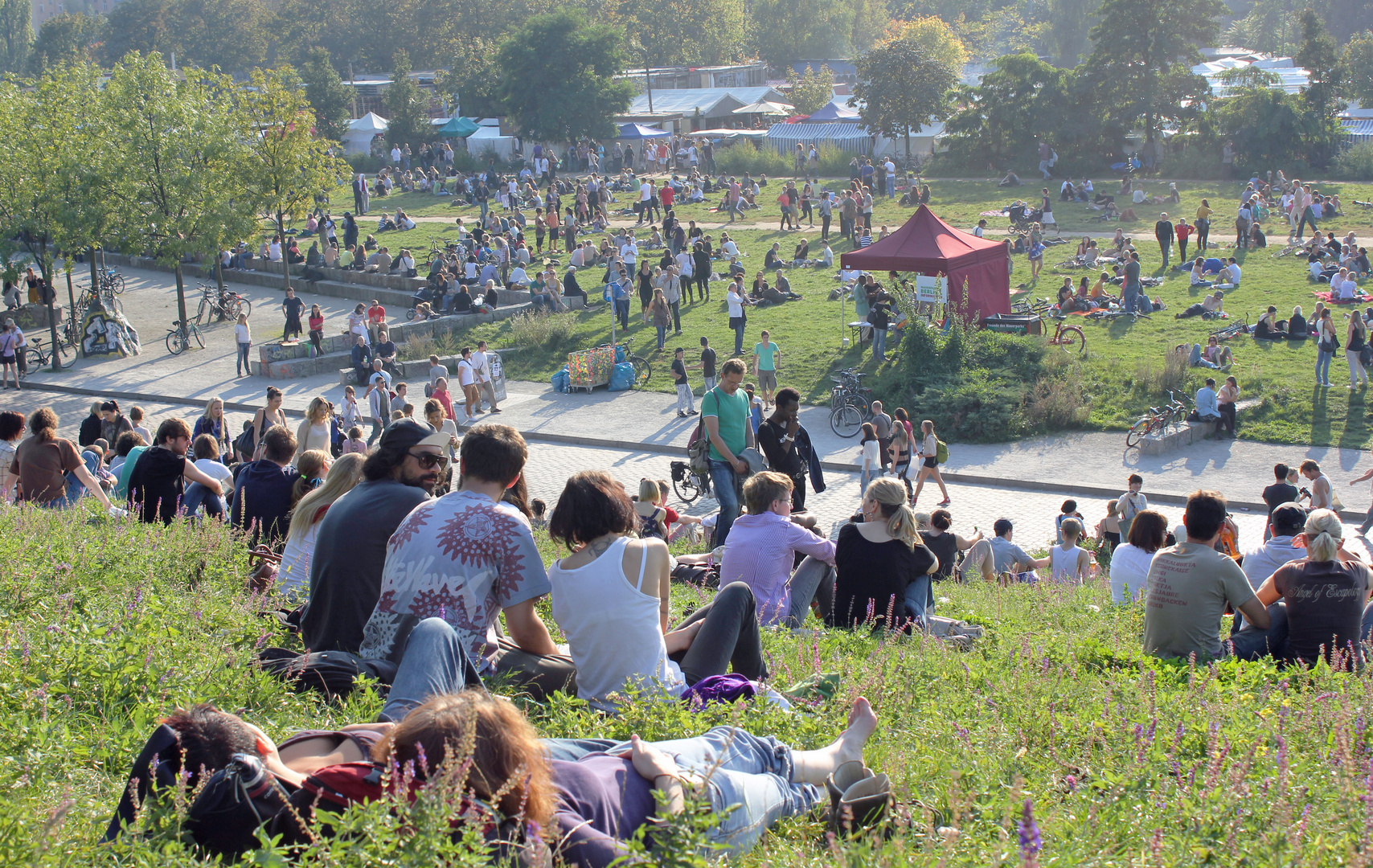 Sicht auf den Mauerpark