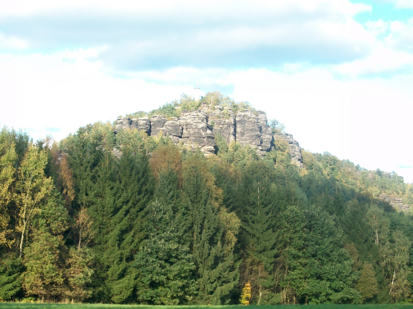 Sicht auf den Papststein