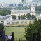 Sicht auf die Docklands von Greenwich