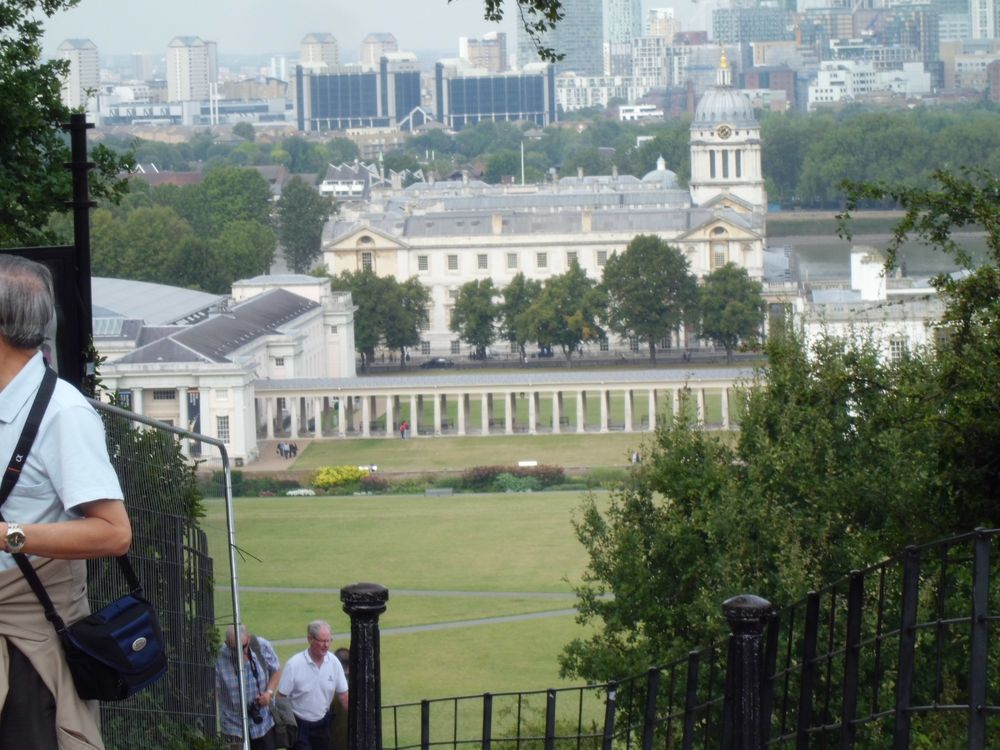 Sicht auf die Docklands von Greenwich