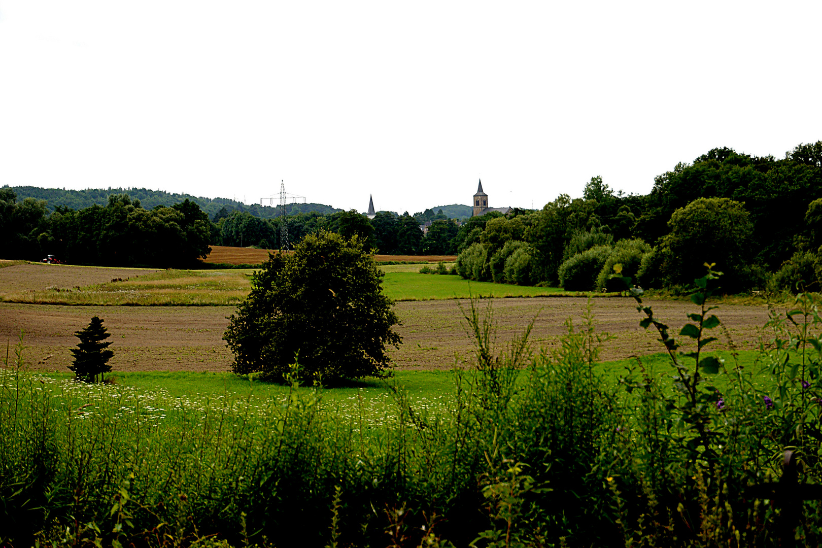 Sicht auf die Ortschaft Düssel.