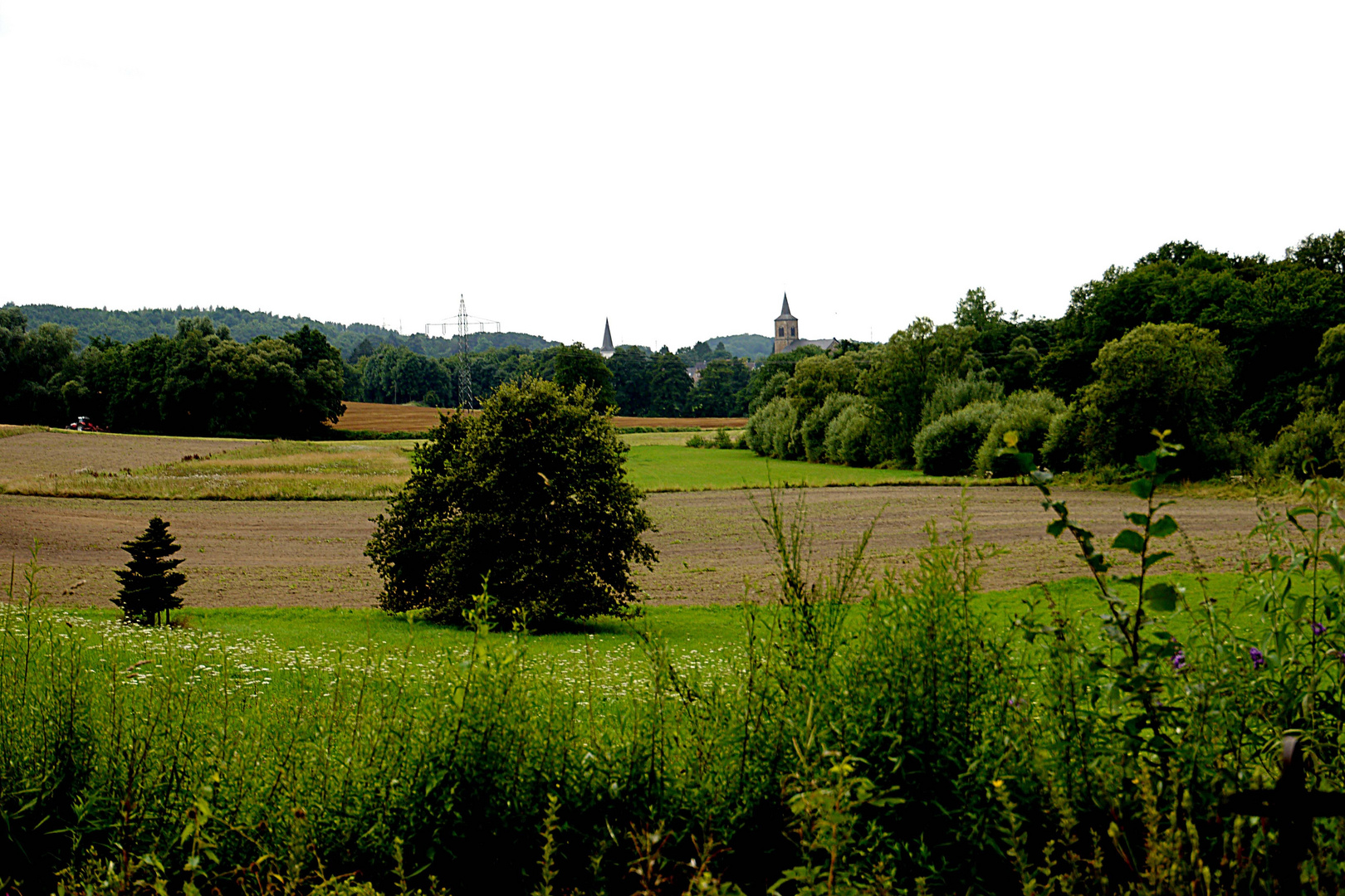 Sicht auf die Ortschaft Düssel