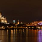 Sicht auf Dom und Hohenzollernbrücke