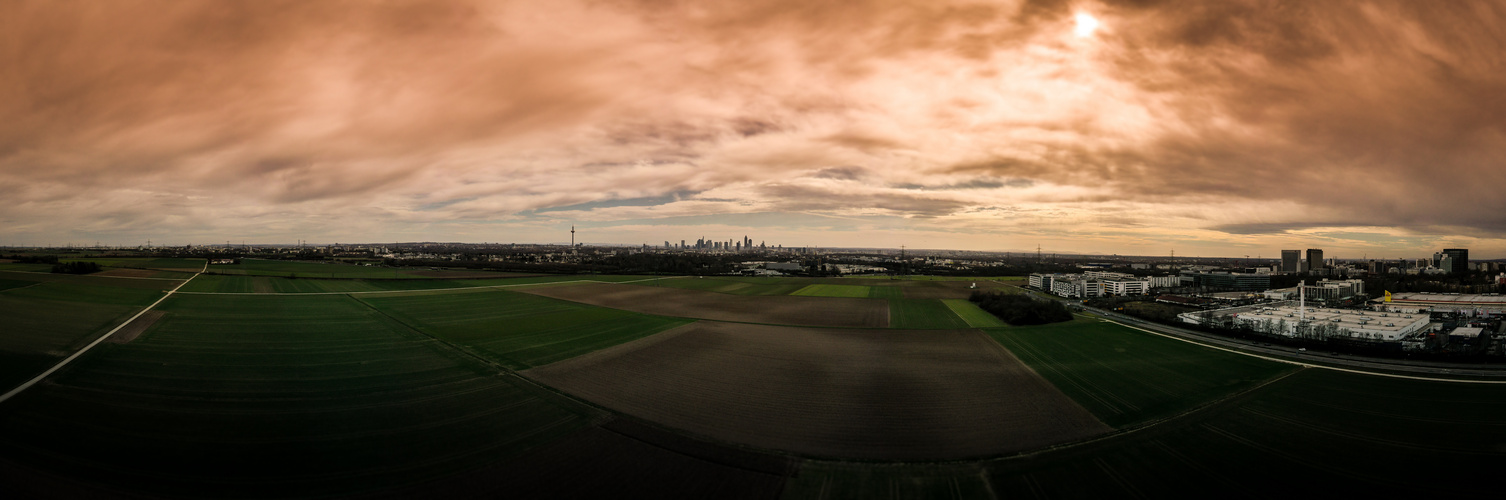 Sicht auf Frankfurt