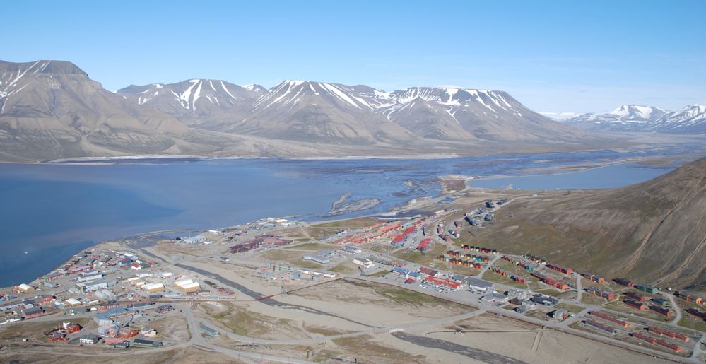 Sicht auf Longyearbyen - Spitzbergen - Norwegen - Juli 2007