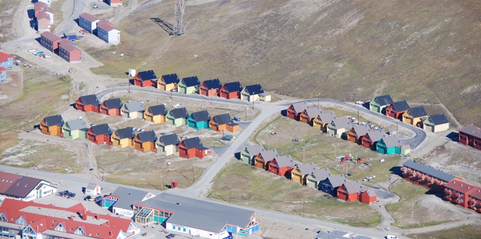 Sicht auf Longyearbyen - Spitzbergen - Norwegen - Juli 2007