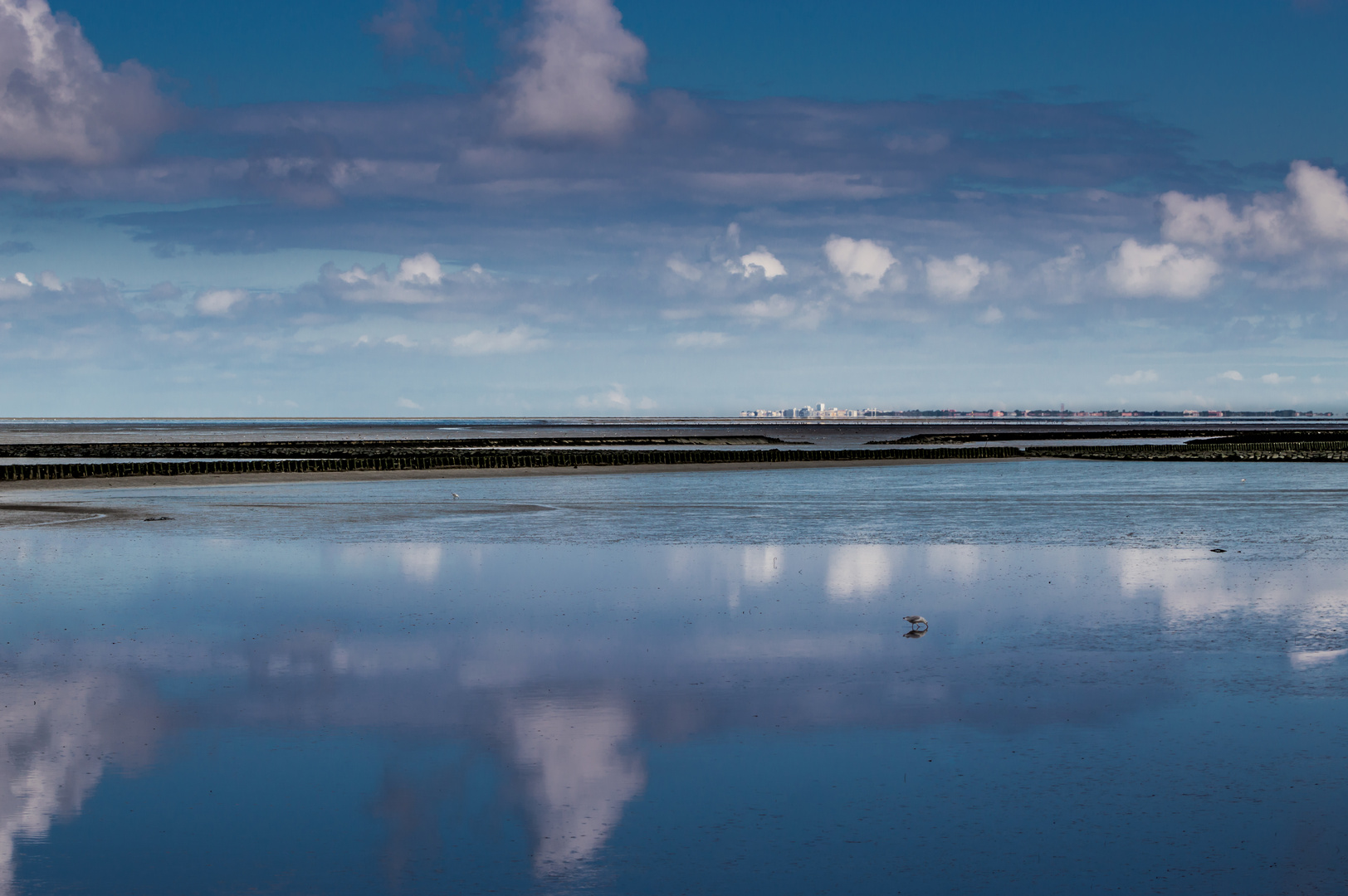 Sicht auf Norderney