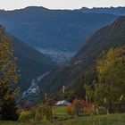 Sicht auf Zalende  Campocologno Graubünden und Tirano Veltlin Italien 